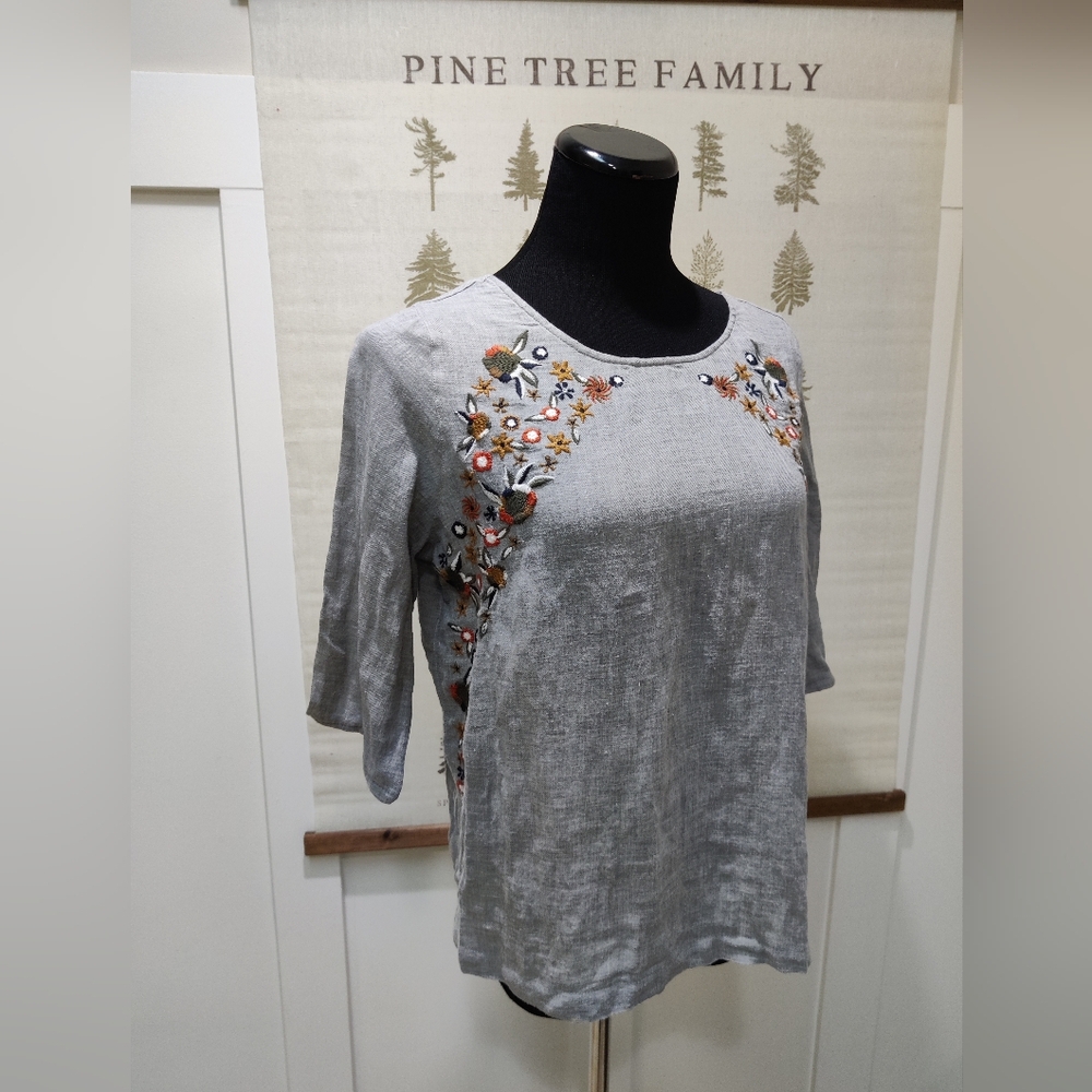 Promod Embroidered Top - Medium - Picture 4 of 8